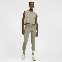 Nike Sportswear Club жіноча Sleeveless Cropped Top колір зелений