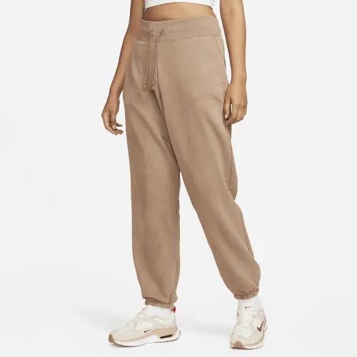 Nike Sportswear Phoenix Fleece женская С высокой Талией Pants цвет коричневый