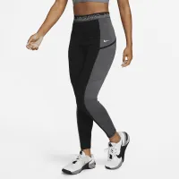 Nike Pro женская С высокой Талией 7/8 тренировочные лосины с карманамицвет черный