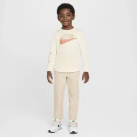 Nike Sportswear Powder Play Little дитячі Long Sleeve футболка колір білий