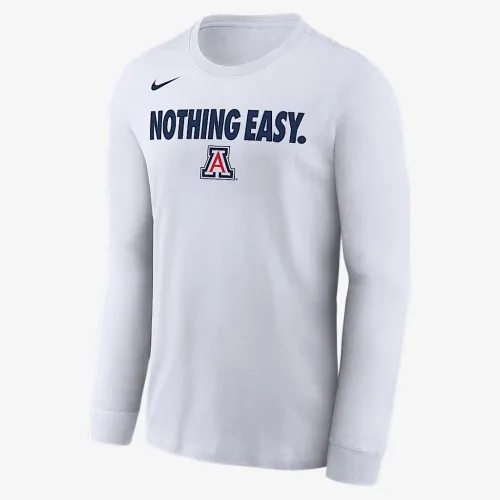 Arizona мужские Nike College Long-Sleeve футболка цвет белый