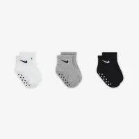 Nike Core Swoosh Baby (6-12M) Gripper носки Box набор (3 пары) цвет серый