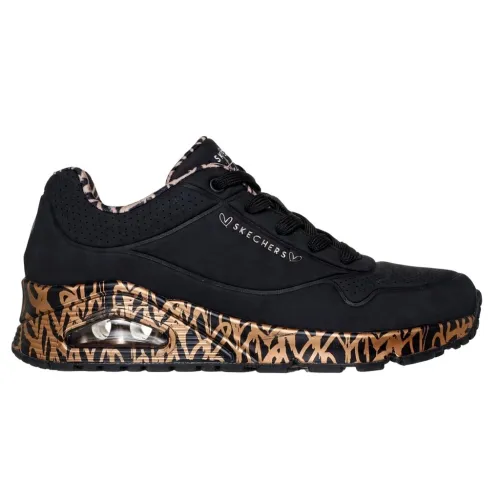 Кроссовки Женские Skechers UNO LOVING LOVE (155506-BKRG)