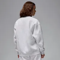 Nike Jordan Flight Fleece жіноча Crew-Neck світшот колір коричневий