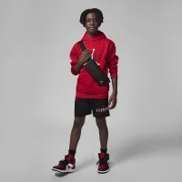 Nike Jordan Essentials Big дитячі Graphic Mesh шорти колір чорний