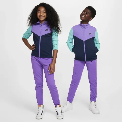 Nike Sportswear Big дитячі Tracksuit колір фіолетовий