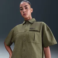 Nike Naomi Osaka оверсайз Short-Sleeve Top колір зелений