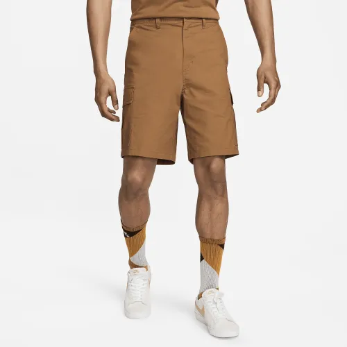 Nike Club чоловічі Woven Cargo шорти колір коричневий