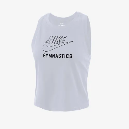 Nike Swoosh женская Gymnastics Cropped Tank Top цвет белый