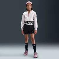 Nike Pro Fleece Big детские (Girls') Dri-FIT шорты цвет черный