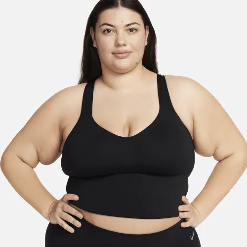 Nike Alate женская Light-Support Padded Sports Bra Tank Top (большие размеры) цвет черный