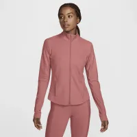 Nike One Rib жіноча Dri-FIT Full-Zip Mid Layer Pink