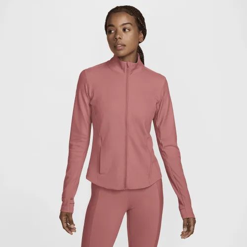 Nike One Rib жіноча Dri-FIT Full-Zip Mid Layer Pink