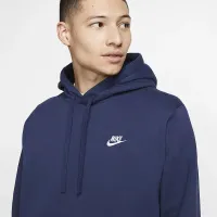 Nike Sportswear Club Fleece Pullover Толстовка с капюшоном синий