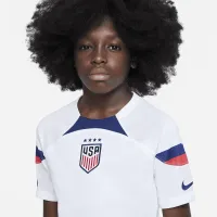 USWNT 2022/23 Stadium Home Big дитячі Nike Dri-FIT Soccer Jersey колір білий