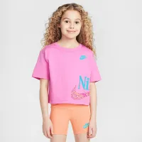 Nike Little дитячі Wild Flower Boxy футболка and шорти комплект Orange