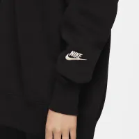 Nike Sportswear Phoenix Fleece женская оверсайз Crew-Neck свитшот цвет черный