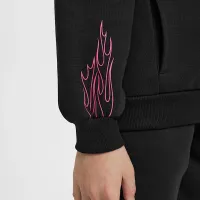 Nike Kylian Mbappé Club Fleece Big детские Soccer Толстовка с капюшоном цвет черный