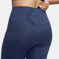 Nike Go женская Firm-Support С высокой Талией 7/8 лосины с карманамисиний