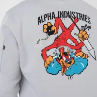 Кофта/футболка Alpha Industries Fighter Squadron 108331666 - Сіра