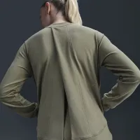 Nike (M) One жіноча Reversible French Terry Pullover Top (Maternity) колір зелений