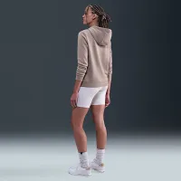 Nike Sportswear Club Fleece женская Pullover Толстовка с капюшоном цвет коричневый