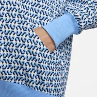 Nike Sportswear Phoenix Fleece x Nike United женская оверсайз Pullover Толстовка с капюшоном синий