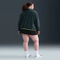 Nike Sportswear Club Fleece женская Loose Cozy Track Куртка (большие размеры) цвет зеленый