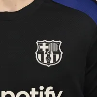 FC Barcelona Strike мужские Nike Dri-FIT Soccer Short-Sleeve Knit Top цвет черный