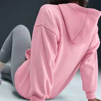 Nike Sportswear Club Fleece Big детские оверсайз Pullover Толстовка с капюшоном Pink