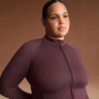 NikeSKIMS Matte женская Mock-Neck Full-Zip Куртка цвет красный