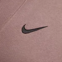 Nike Sportswear Phoenix Fleece женская Cropped V-Neck Top цвет фиолетовый