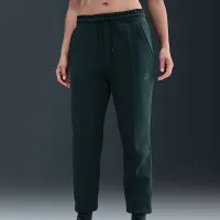 Nike Sportswear Tech Fleece жіноча Mid-Rise Joggers колір зелений