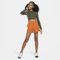 Nike Girls' Dri-FIT Long-Sleeve Top колір зелений