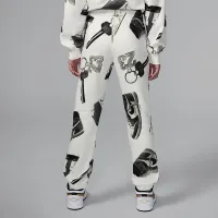 Nike Jordan Brooklyn Fleece Big детские Printed Pants цвет белый