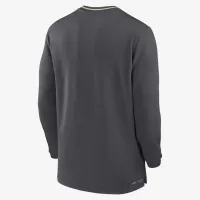 Florida State Seminoles Sideline Coach мужские Nike Dri-FIT College 1/2-Zip Long-Sleeve Top цвет серый