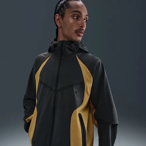 Nike Tech чоловічі Dri-FIT Woven Color-Block Windrunner оверсайз Куртка колір сірий