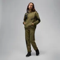 Nike Jordan Brooklyn Fleece женская Printed Pullover Толстовка с капюшоном цвет зеленый
