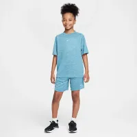 Nike Multi Big дитячі Dri-FIT Short-Sleeve Top блакитний