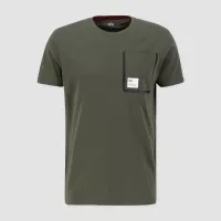 Футболка Alpha Industries Label Pocket T 136501142 - зеленая