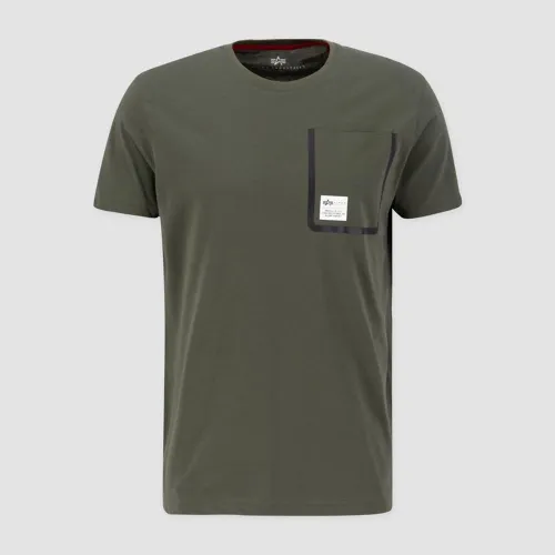 Футболка Alpha Industries Label Pocket T 136501142 - зелена