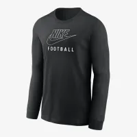 Nike Swoosh Big дитячі Football Long-Sleeve футболка колір чорний