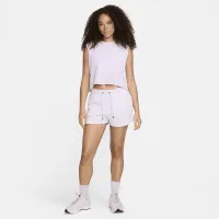 Nike Sportswear Club жіноча Sleeveless Cropped Top колір фіолетовий