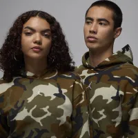 Nike Jordan MVP мужские Camo Pullover Толстовка с капюшоном цвет коричневый