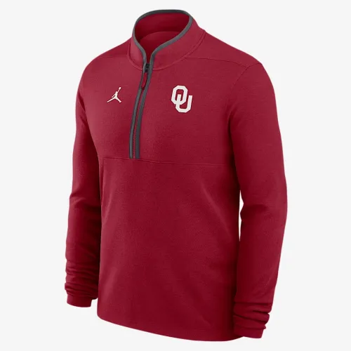 Oklahoma Sooners Victory мужские Nike Dri-FIT College 1/2-Zip Long-Sleeve Top цвет красный