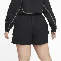 Nike Sportswear женская Woven High-Rise шорты (большие размеры) цвет черный
