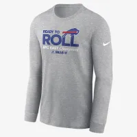 Buffalo Bills 2024 AFC East Champions Trophy Collection мужские Nike NFL Long-Sleeve футболка цвет серый
