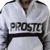 Кофта/футболка Prosto Klasyk Half Zip Wulk KL232MSWE3021 - Серая