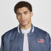 USA Dugout чоловічі Nike Breaking Satin Куртка блакитний