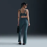 Nike Zenvy жіноча З високою талією Flaколір червоний лосіни блакитний